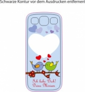 Galaxy S3 Cover Kissing Birds